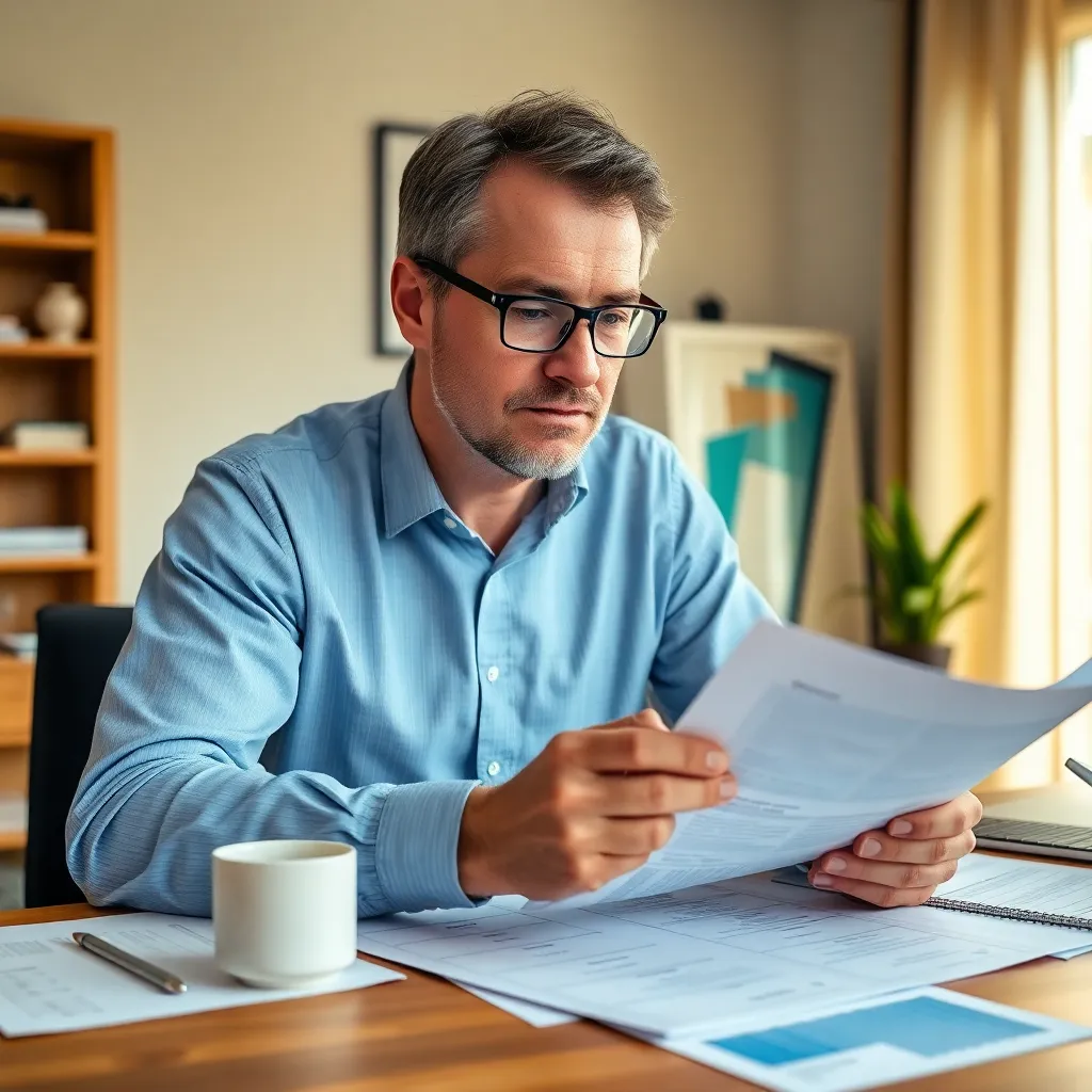 Pensioenplanning met financiële documenten